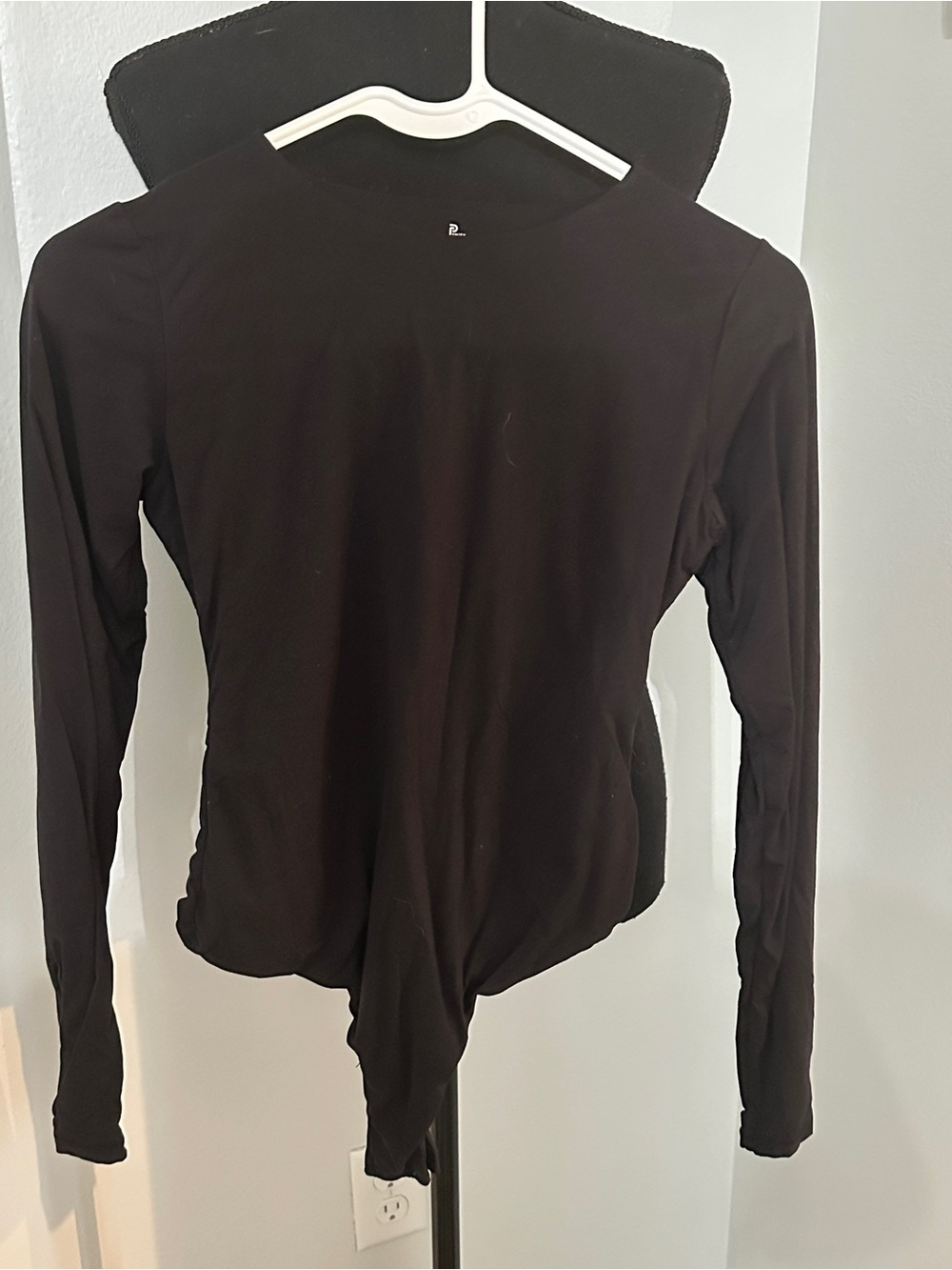 Umi Black Long-Sleeve Crew Neck Bodysuit